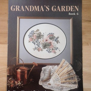 GRANDMA'S GARDEN Cross Stitch Pattern Leisure Arts | Etsy