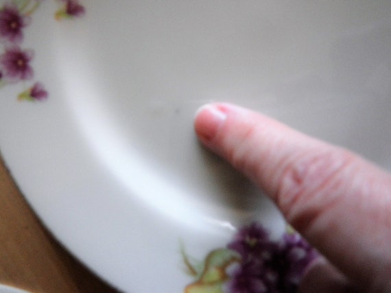 専用ページです　Vintage Plate 2枚 2 Dessert Plates by MF Japan Violets Vintage Floral B&B