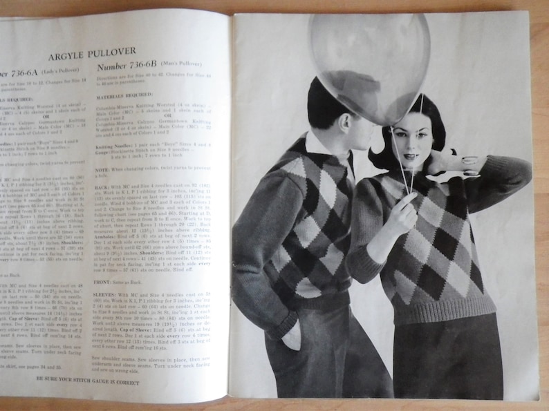 Columbia Minerva Knitting Pattern Book 736 Jubilee Collection Quick and Bulky Hand-Knits Sweaters Coats Jackets Cardigans Circa 1958 Fibers