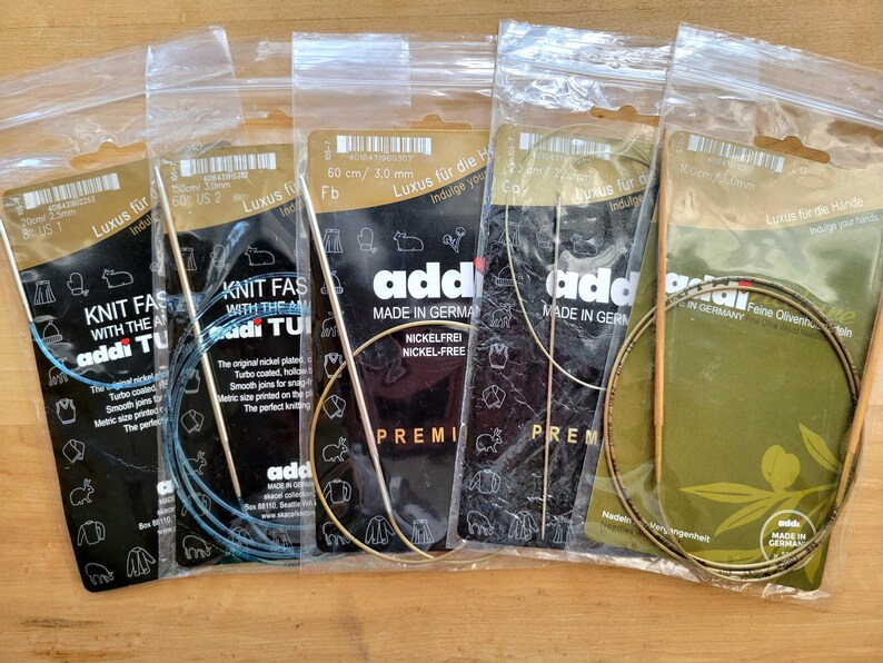 CHOOSE YOUR Addi Circular Knitting Needles - See Description for Your ...