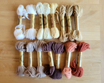 Paternayan Tapestry Yarn - Persian Yarn - 100% Virgin Wool - Your Choice of Earth Tone Colors