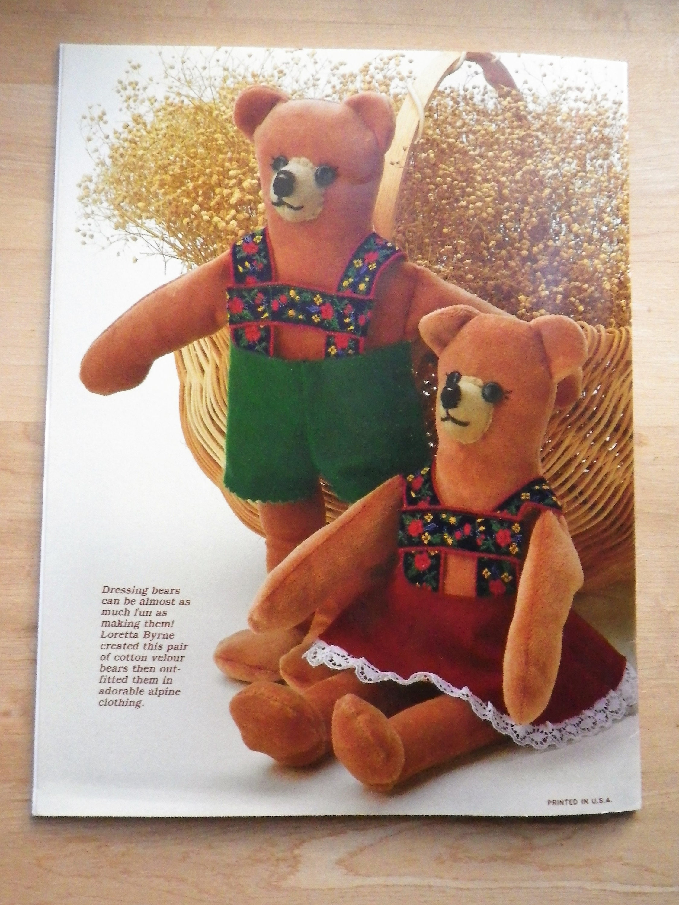 The Teddy Bear Book Pattern Booklet from Country Handcrafts 34 | Etsy