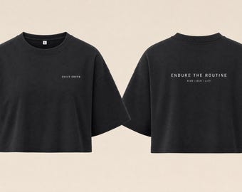 Women's Oversize Crop Top endure the routine ride run