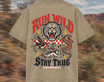 Oversized Unisex Acid Wash Running T-Shirt – Vintage Streetwear for Runners