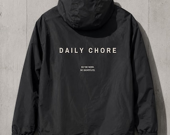 Minimalist Windbreaker Jacket | Lightweight Running & Trail Jacket | Oversized Outdoor Shell | Daily Chore Apparel for Trail Gravel HYROX