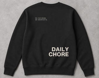 Men's Organic Sweatshirt – Hybrid Fitness Crewneck for Partner Competition, Training and Race Day