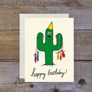 C-0405 Cumpleaños Cactus Tarjeta