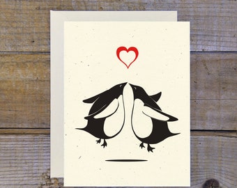 C-0703 Penguin Kiss Card