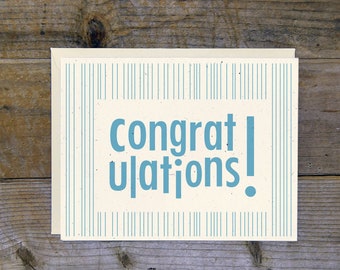 C-0506 Congratulations! Card (Blue)