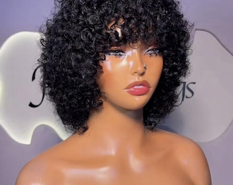 Jerry Fringe Curls 100% Human Hair Comfortable and Simple Celebrity Fringe