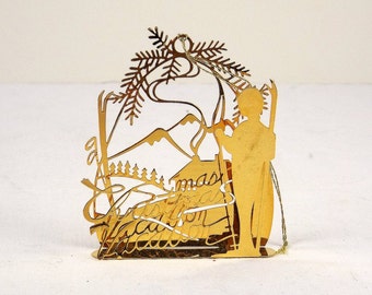 1983 TAMERLANE Brass Christmas Ornament - Christmas Vacation