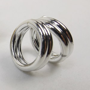 Silver Tone Coiled Pendant Enhancer
