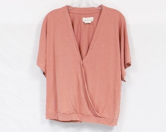 Bluzka Anthropologie z kopertowym przodem, rozmiar US Large L