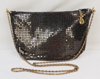 Bronze Metal Mesh Shoulder or Crossbody Bag