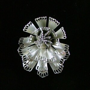 CORO Silver Flower Brooch