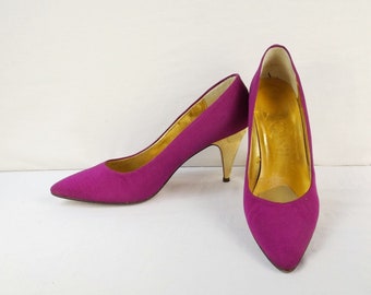 magenta color heels