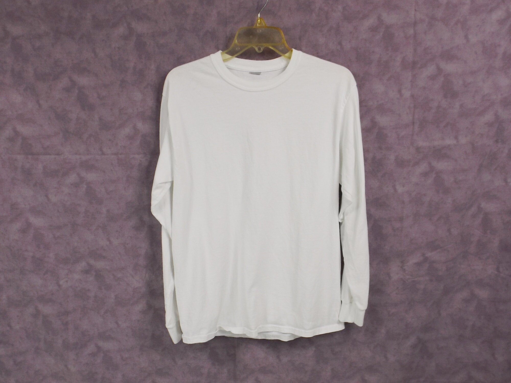100% Cotton White Long Sleeve T-shirt Size M or L - Etsy India