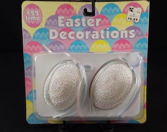Set of Two (2) Easter Egg Ornaments
