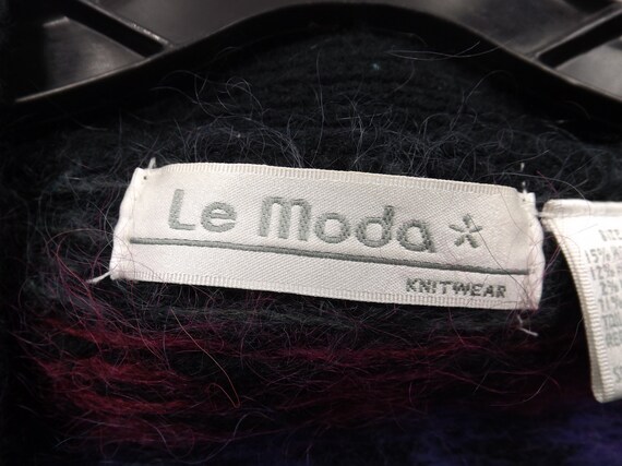 Le MODA Mohair and Wool Blend Cardigan Sweater US… - image 4