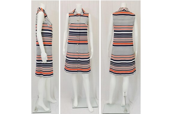 1960's NANCY GREER Sleeveless Dress Size Medium M