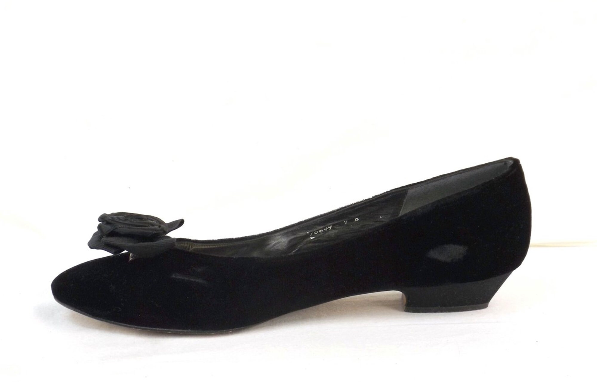 ERICA Black Velvet Pumps US Size 7 B Etsy