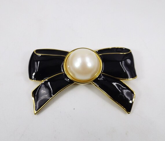 BLACK COLOUR Bcbow Brooch Gold