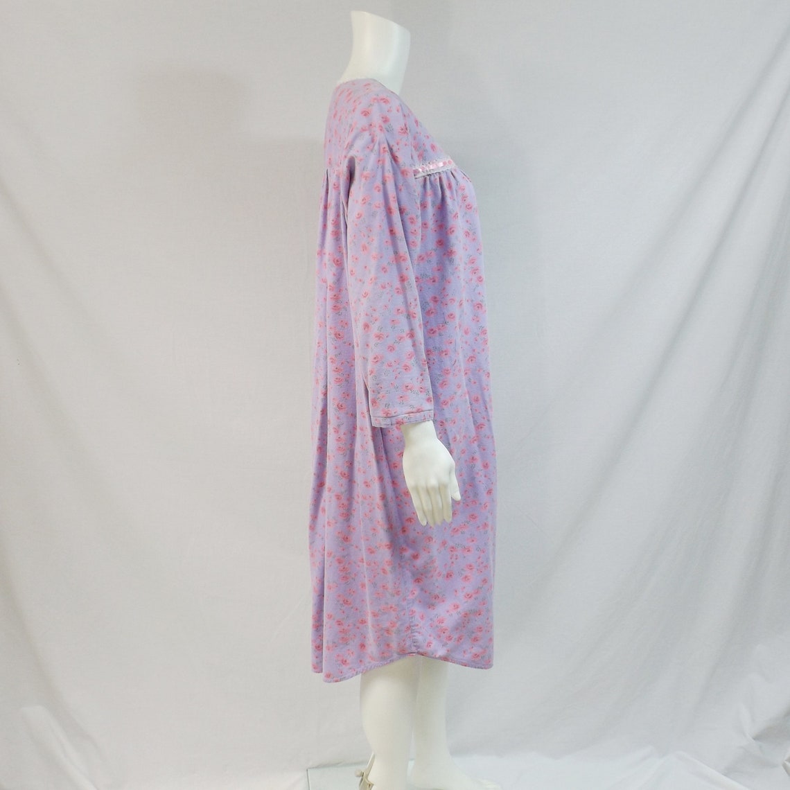 ANTHONY RICHARDS Flannel Night Gown US Size Large L Etsy
