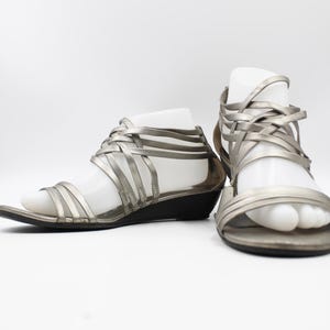 Pewter Colored Gladiator Sandals US Size 8.5M 8-1/2 M