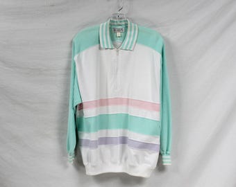 BLAST Zip Neck Strick Top US Size Large L