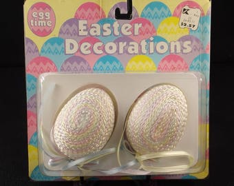 Set of Two (2) Easter Egg Ornaments