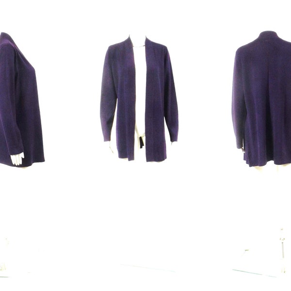 J M COLLECTION Purple Cardigan US Size Medium M