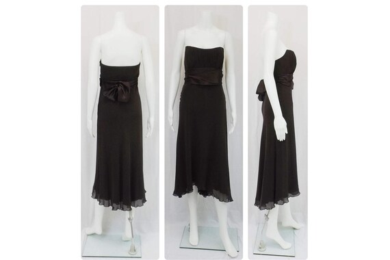 nicole miller black strapless dress Nicole Miller