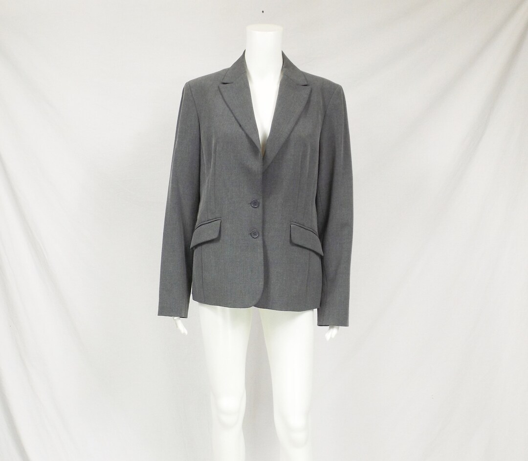 Buy APOSTROPHE Medium Gray Blazer Size 12 Online in India