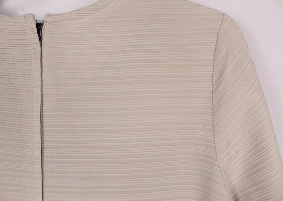 1960's Beige Sheath Dress US Size Large View 4