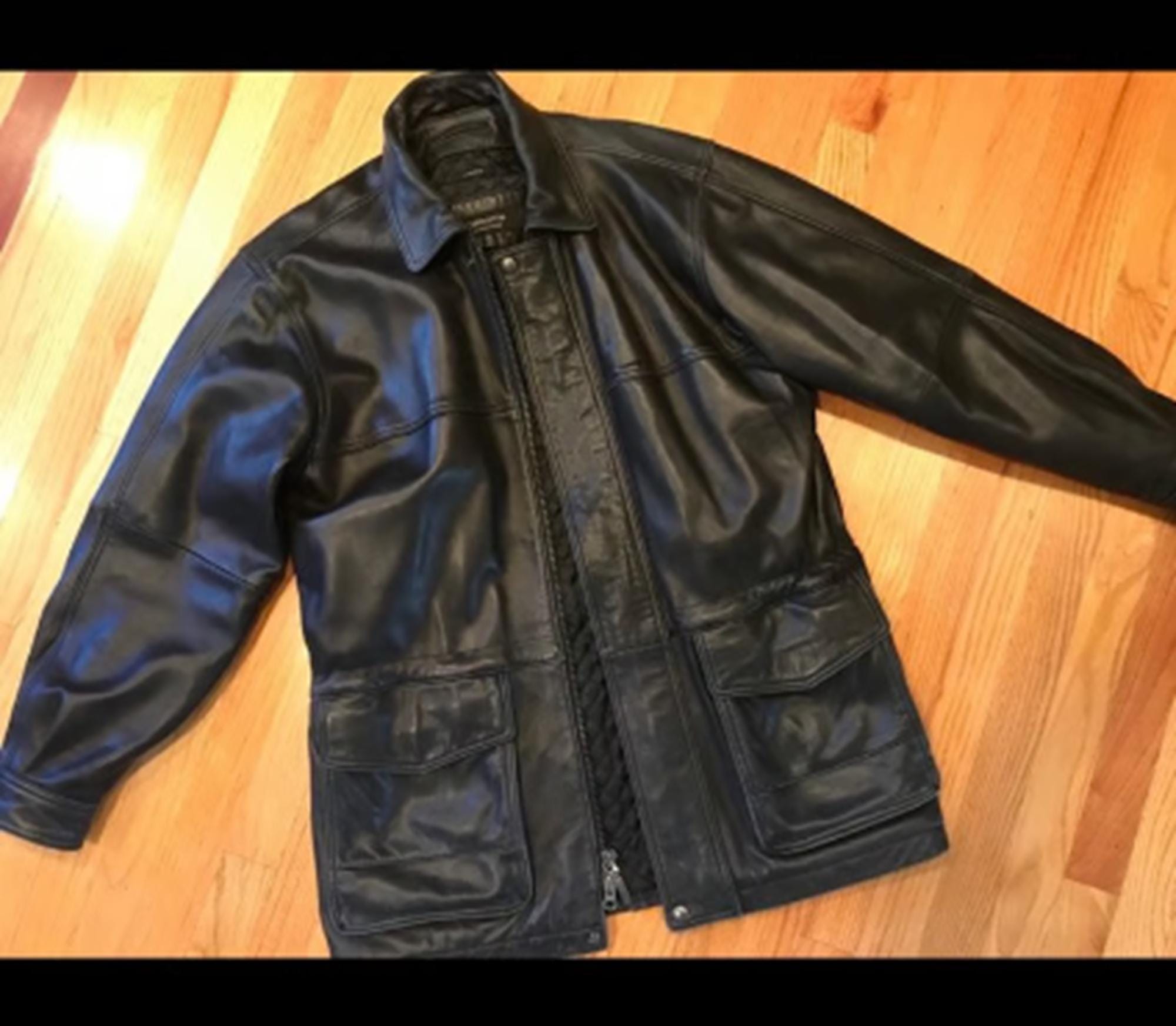 Vintage Claiborne Mens Leather Jacket - Etsy Vintage Claiborne Mens Leather Jacket - Etsy