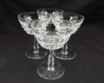 GORHAM CRYSTAL Champagner Coupés oder hohe Sherbets Hispana Muster
