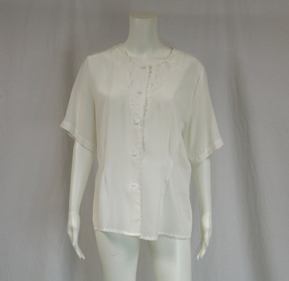 SBM Embroidered Blouse US Size 12 - image 2