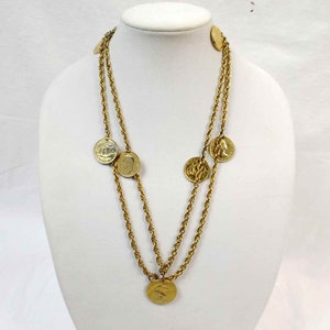 Gold Plated British Coin Necklace