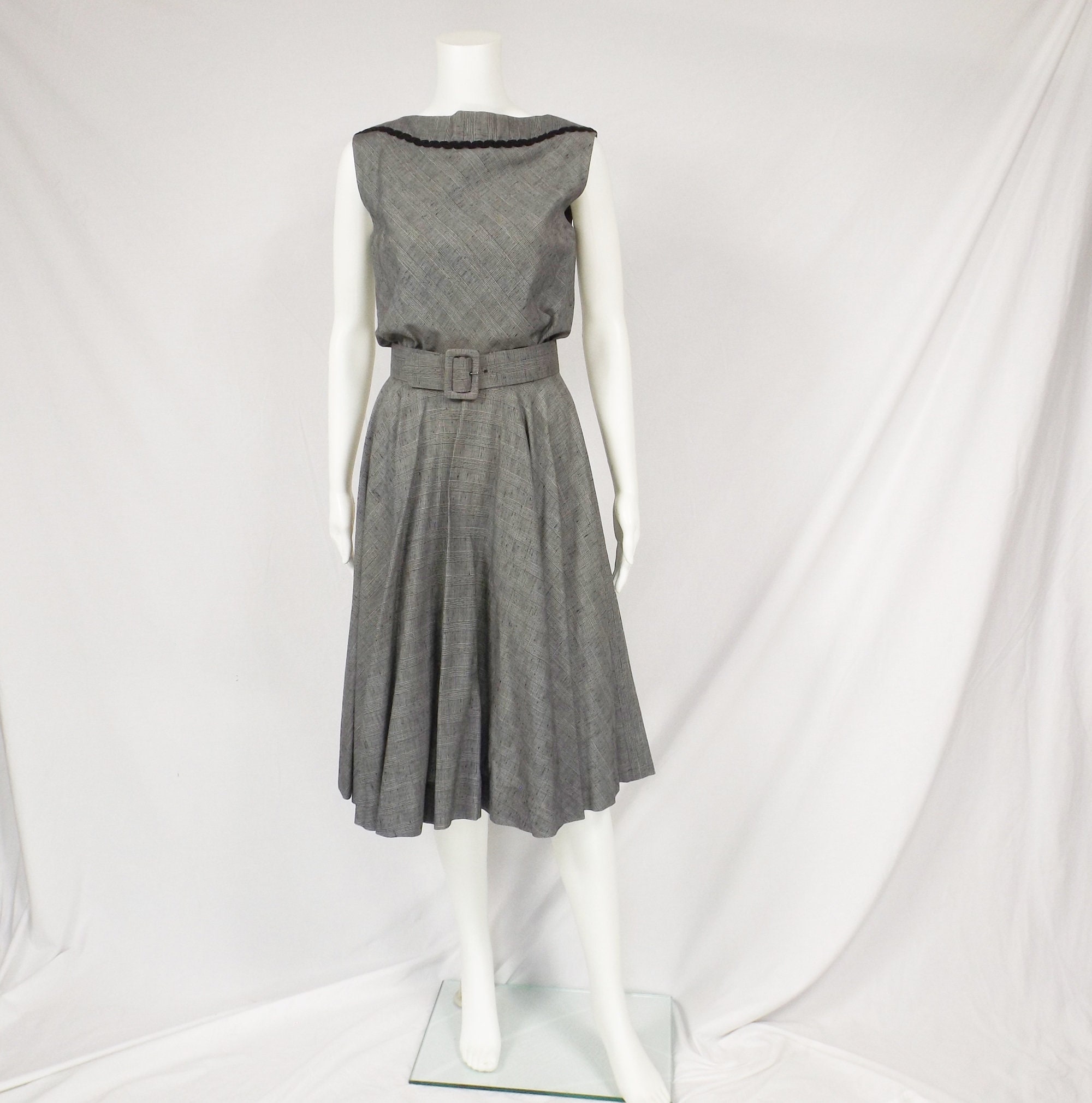 ワンピース woodwoodwood with dress 130 ZAPAKA Women Vintage Dress Peter Pan Collar Swing 1950s