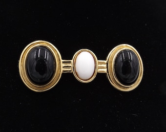 DONALD STANNARD Classic Zwart-Wit Broche