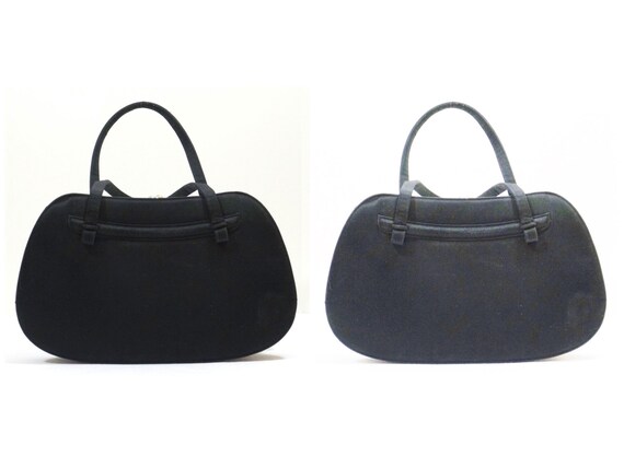 NETTIE ROSENSTEIN Black Silk Handbag - image 4