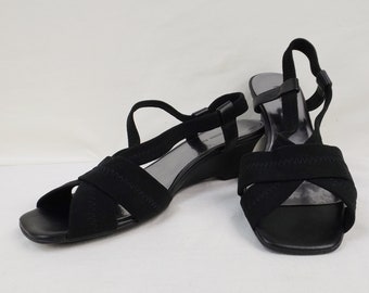ETIENNE AIGNER Black Slingback Sandals US Womens Size 7M