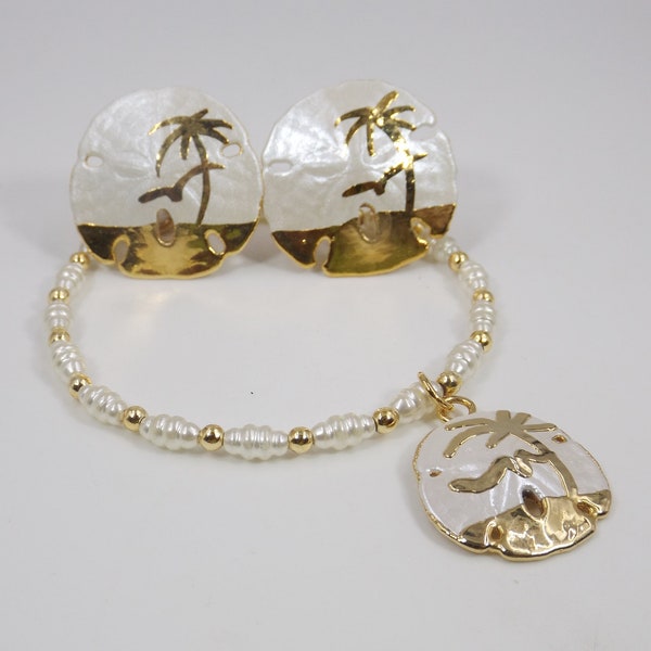 Gold Dipped Sand Dollar Set