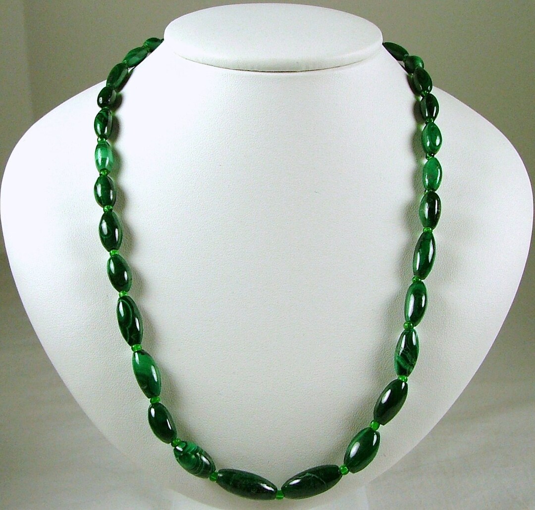 Malachite Hemisphere Necklace main image 0