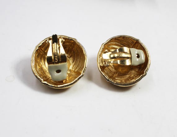 CINER Ruby Red Clip On Earrings - image 6