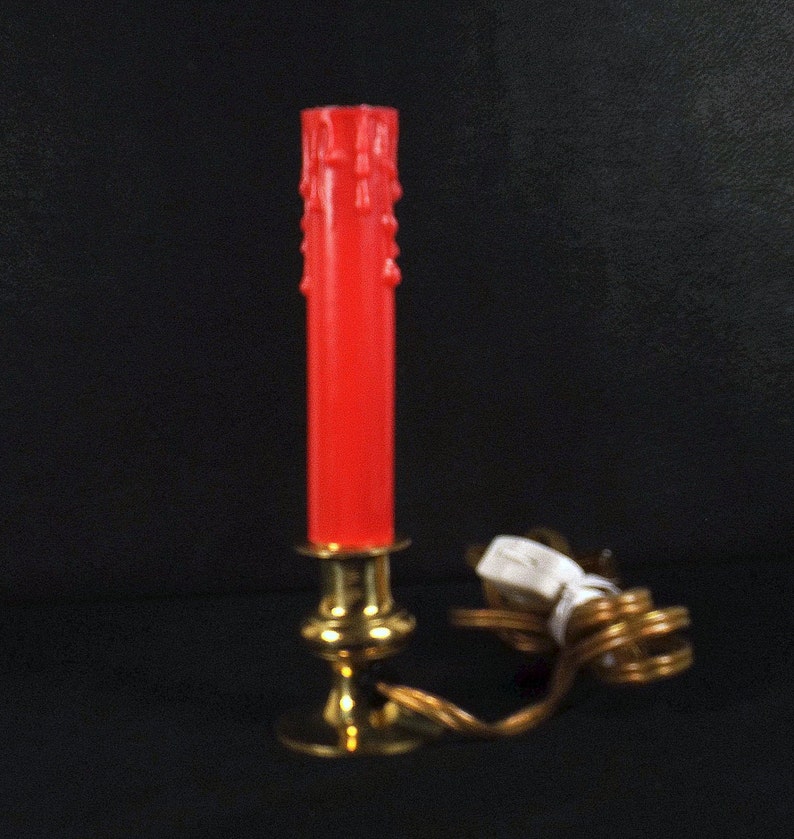 Christmas 3 in 1 Solid Brass Electric Candlestick Etsy