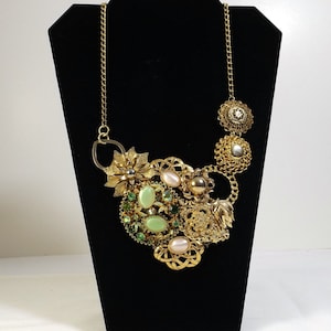 OOAK Upcycled from Vintage Statement Necklace