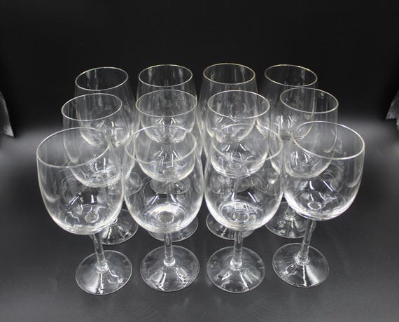 Hand Blown Wine Glasses Set of 12 - Etsy