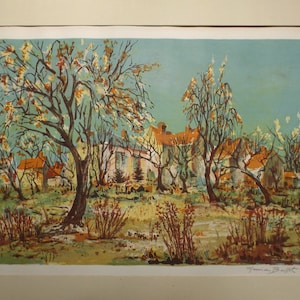 Maurice Armand Buffet Lithograph Signed Numbered