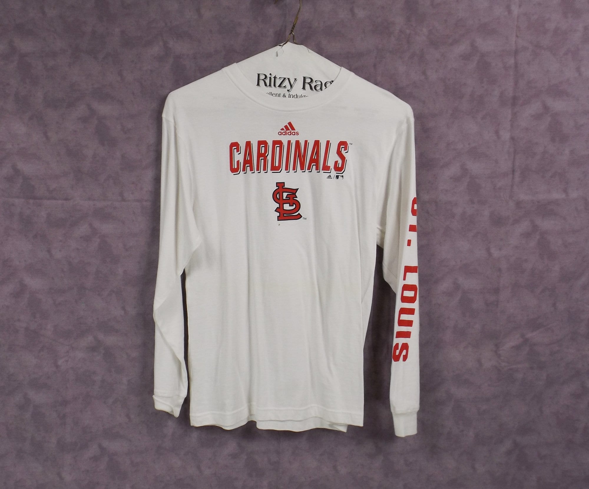 ADIDAS St. Louis Cardinals 100% Cotton T-shirt Size Large L 